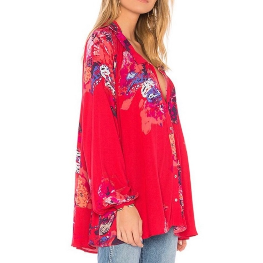 Free People Meadowlark Tunic / Button Down Top